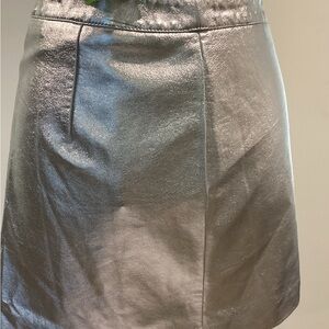 Forever 21 Shimmering Silver Skirt
